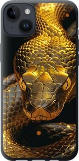 Чехол на iPhone 14 Plus Golden snake