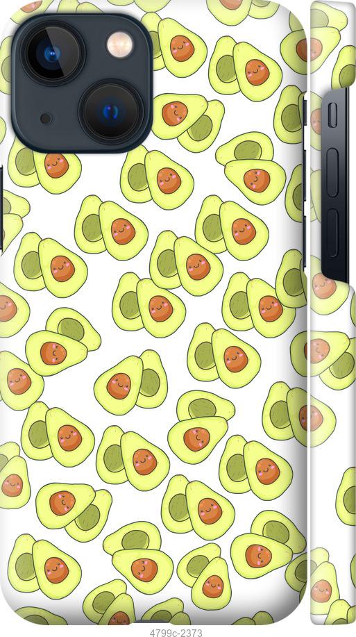Чехол на iPhone 13 Mini Весёлые авокадо