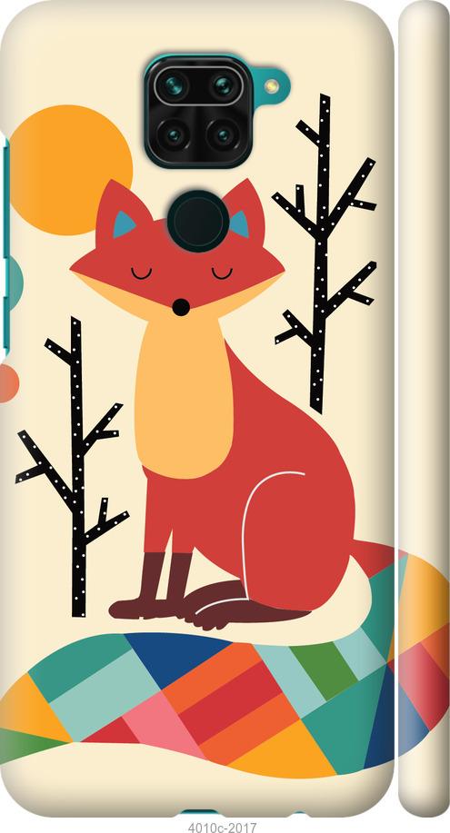 Чехол на Xiaomi Redmi Note 9 Rainbow fox