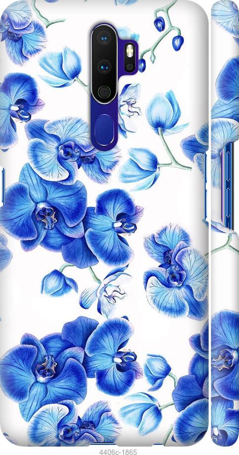 Чехол на Oppo A5 2020 Голубые орхидеи