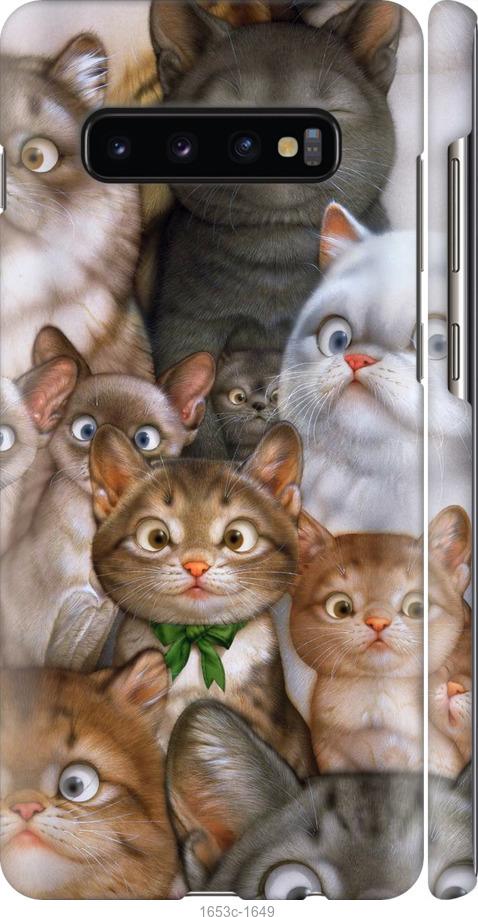 Чехол на Samsung Galaxy S10 Plus коты