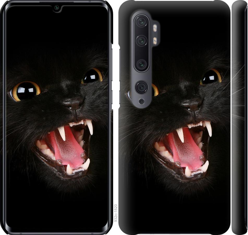 Чехол на Xiaomi Mi Note 10 Чёрная кошка