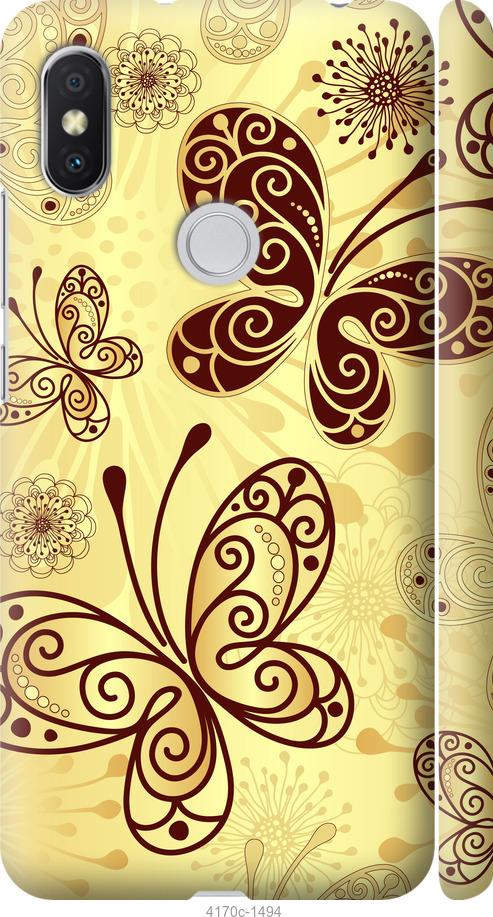 Чехол на Xiaomi Redmi S2 Красивые бабочки