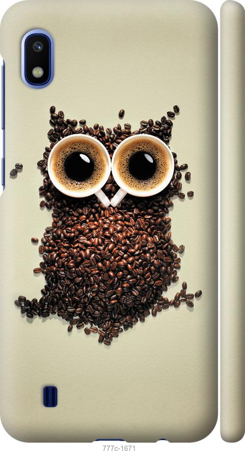 Чехол на Samsung Galaxy A10 2019 A105F Сова из кофе
