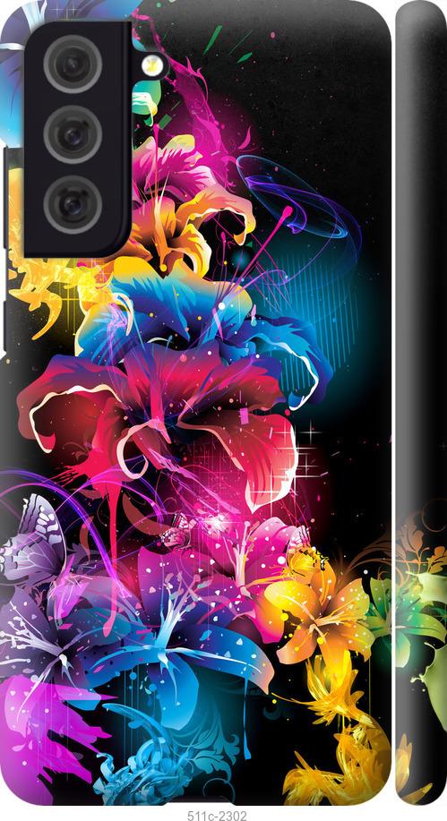 Чехол на Samsung Galaxy S21 FE Абстрактные цветы