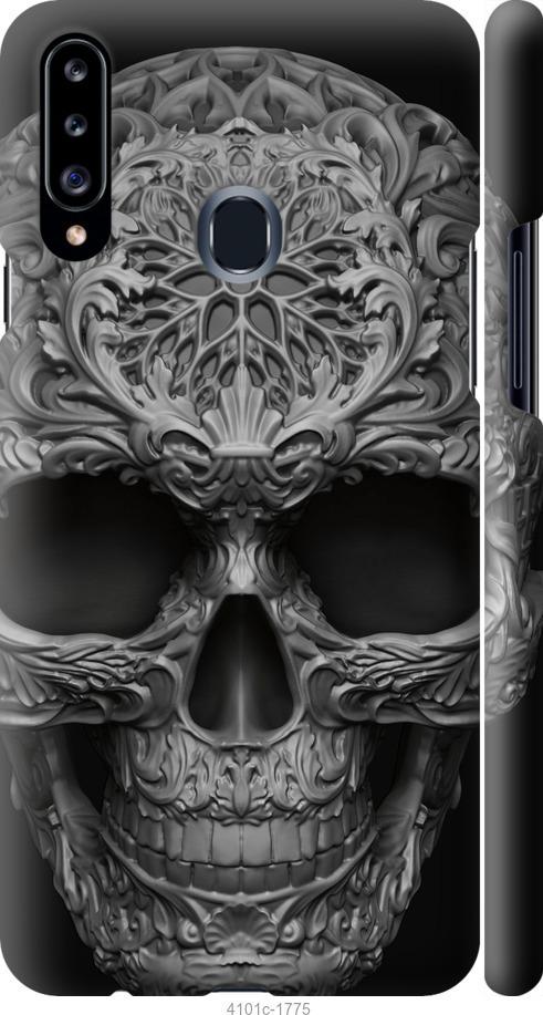 Чехол на Samsung Galaxy A20s A207F skull-ornament
