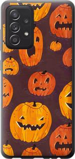 Чехол на Samsung Galaxy A52 Тыквы на Хеллоуин