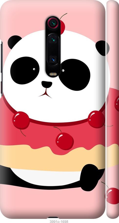 Чехол на Xiaomi Redmi K20 Панда с пончиком