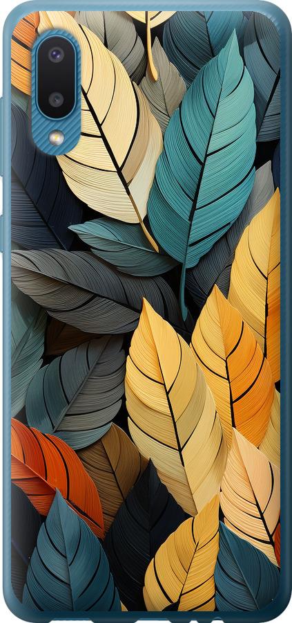 Чехол на Samsung Galaxy A02 A022G Кольорове листя