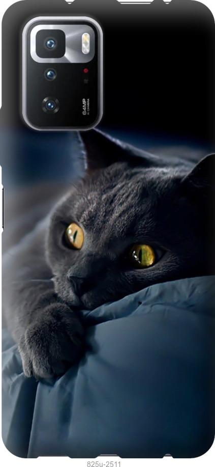 Чехол на Xiaomi Poco X3 GT Дымчатый кот