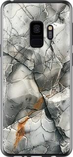 Чехол на Samsung Galaxy S9 Серый мрамор