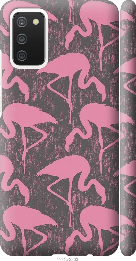 Чехол на Samsung Galaxy A02s A025F Vintage-Flamingos