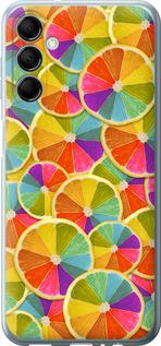 Чехол на Samsung Galaxy M14 M146B Разноцветные дольки лимона