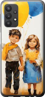 Чехол на Samsung Galaxy A32 A325F Дети с шариками