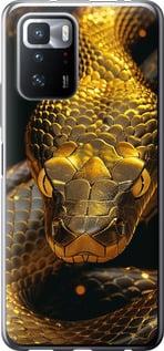 Чехол на Xiaomi Redmi Note 10 Pro 5G Golden snake