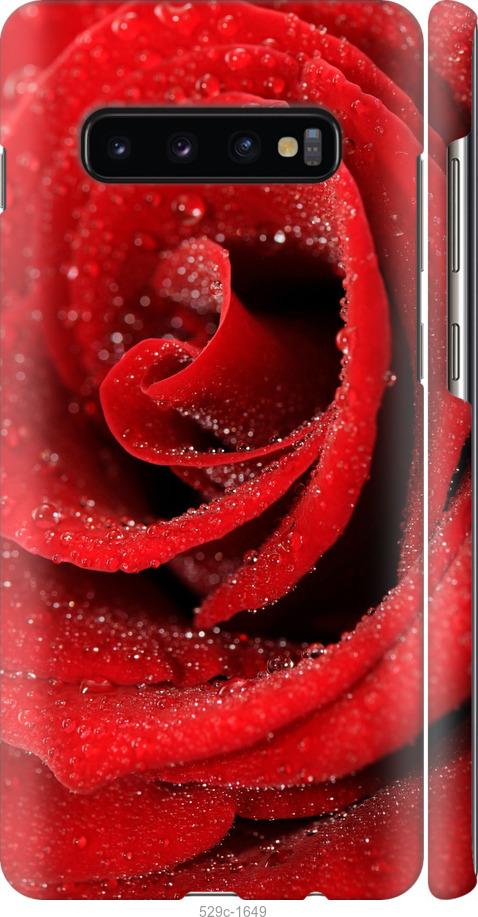 Чехол на Samsung Galaxy S10 Plus Красная роза