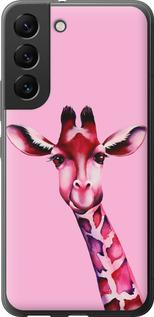 Чехол на Samsung Galaxy S22 Розовая жирафа