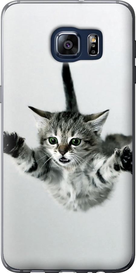Чехол на Samsung Galaxy S6 Edge Plus G928 Летящий котёнок