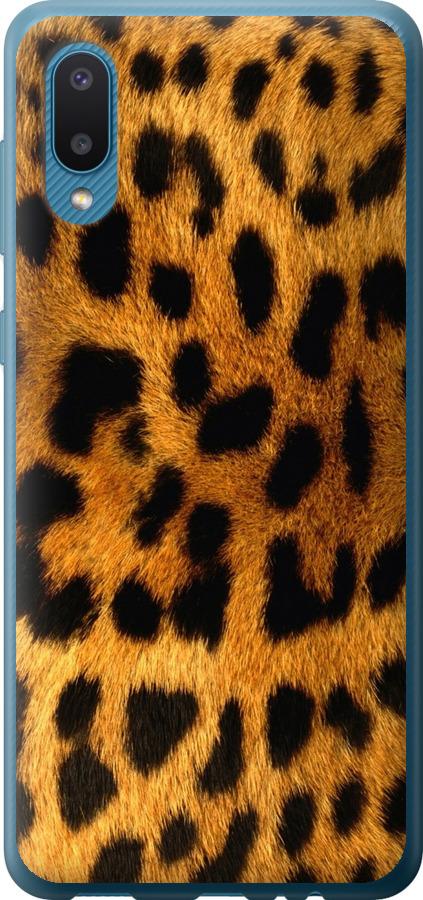 Чехол на Samsung Galaxy A02 A022G Шкура леопарда
