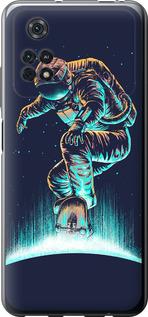 Чехол на Xiaomi Poco M4 Pro Космонавт на скейтборде