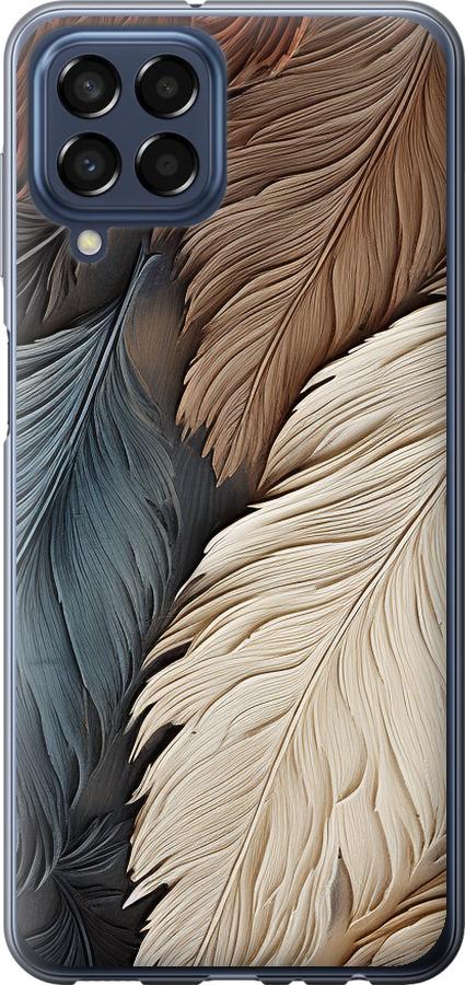 Чехол на Samsung Galaxy M33 M336B Листья в стиле бохо