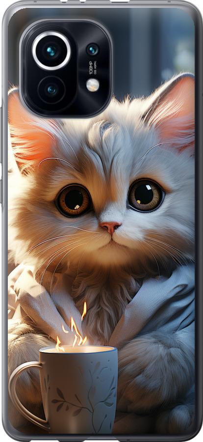 Чехол на Xiaomi Mi 11 White cat