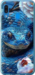 Чехол на Samsung Galaxy A30 2019 A305F Blue Snake