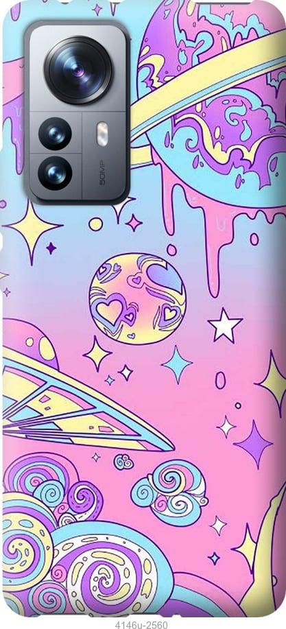 Чехол на Xiaomi 12 Pro Розовая галактика