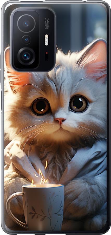 Чехол на Xiaomi 11T Pro White cat