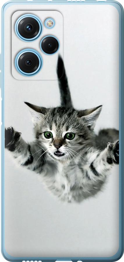 Чехол на Xiaomi Poco X5 Pro 5G Летящий котёнок