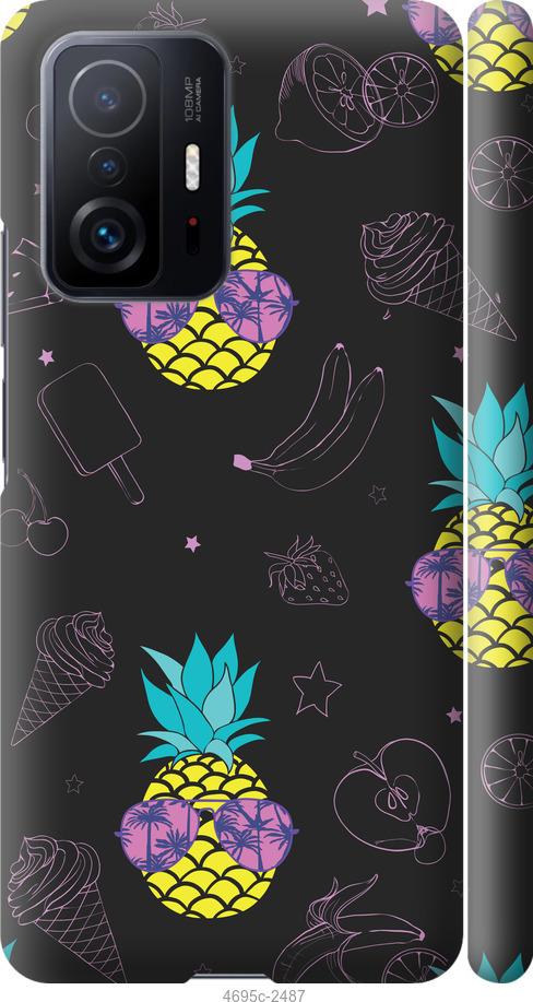 Чехол на Xiaomi 11T Summer ananas