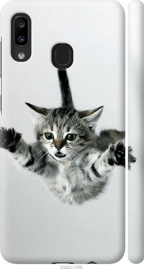 Чехол на Samsung Galaxy A20e A202F Летящий котёнок