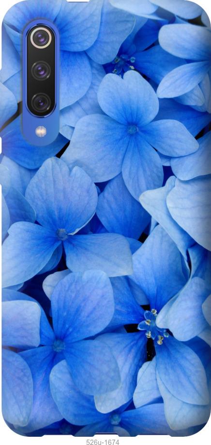 Чехол на Xiaomi Mi 9 SE Синие цветы