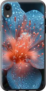 Чехол на iPhone XR Роса на цветке