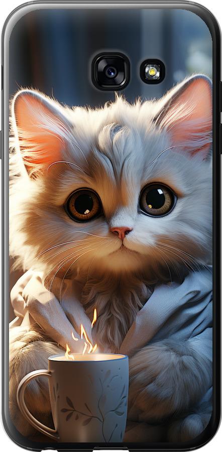 Чехол на Samsung Galaxy A5 (2017) White cat