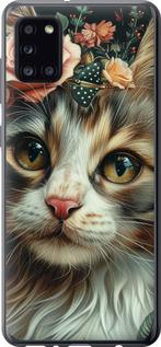 Чехол на Samsung Galaxy A31 A315F Cats and flowers