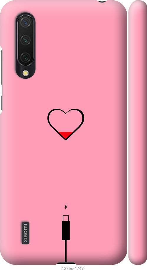 Чехол на Xiaomi Mi 9 Lite Подзарядка сердца1