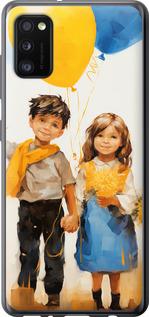 Чехол на Samsung Galaxy A41 A415F Дети с шариками