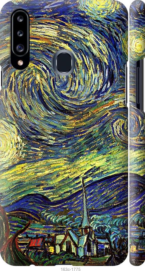 Чехол на Samsung Galaxy A20s A207F Винсент Ван Гог. Звёздная ночь