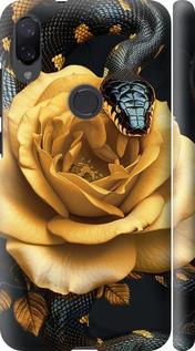 Чехол на Xiaomi Mi Play Black snake and golden rose