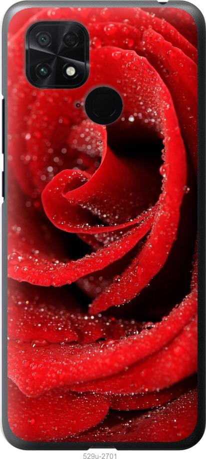 Чехол на Xiaomi Poco C40 Красная роза