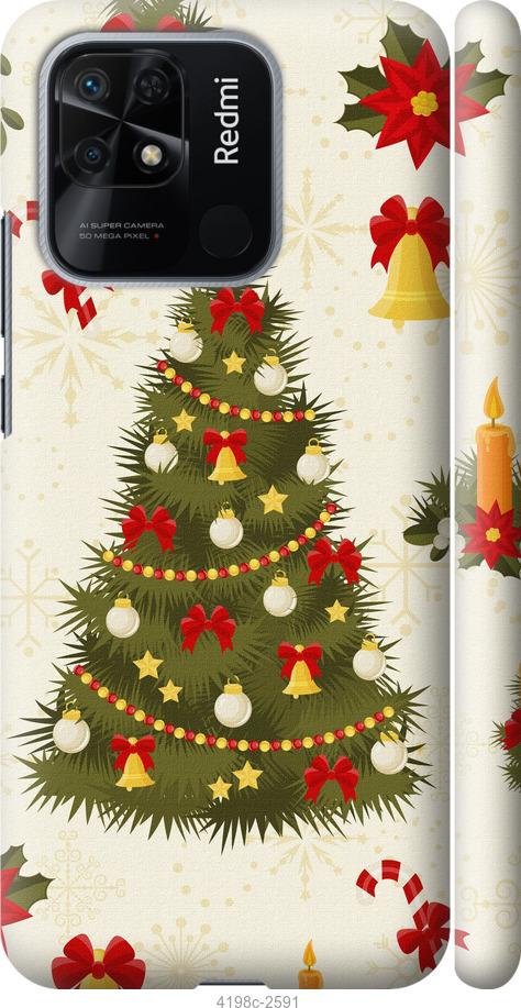 Чехол на Xiaomi Redmi 10C Новогодняя елка