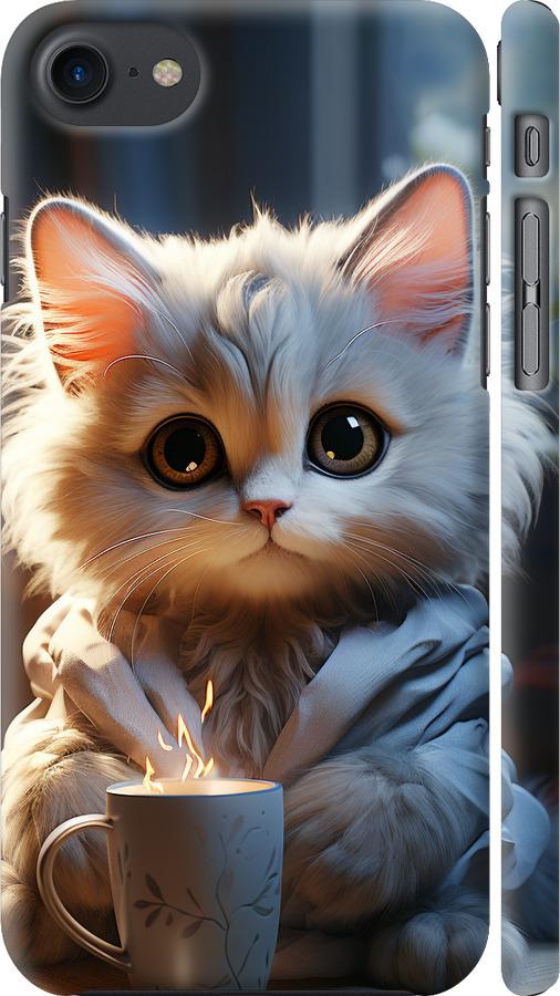 Чехол на iPhone 7 White cat