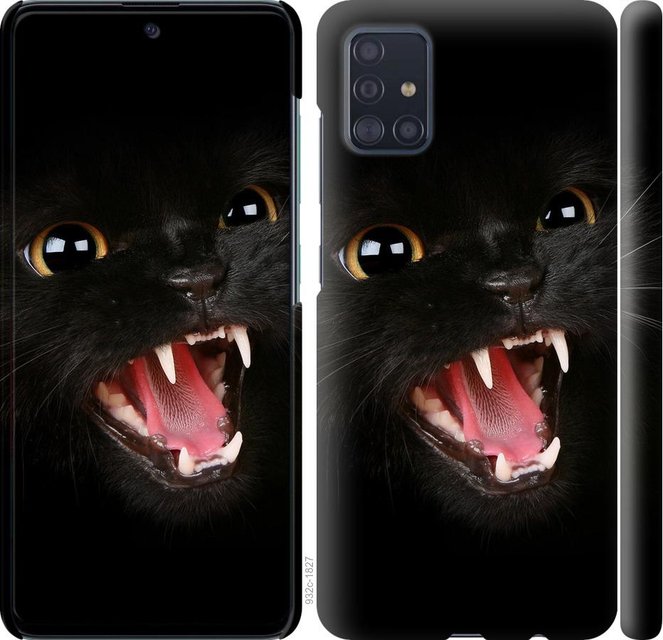 Чехол на Samsung Galaxy A51 2020 A515F Чёрная кошка