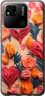 Чехол на Xiaomi Redmi 10A Сердечки 3