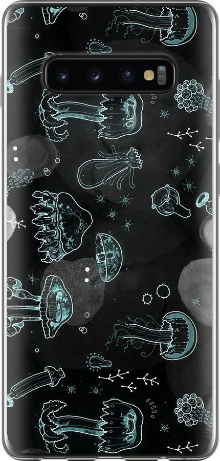 Чехол на Samsung Galaxy S10 Plus Медузы