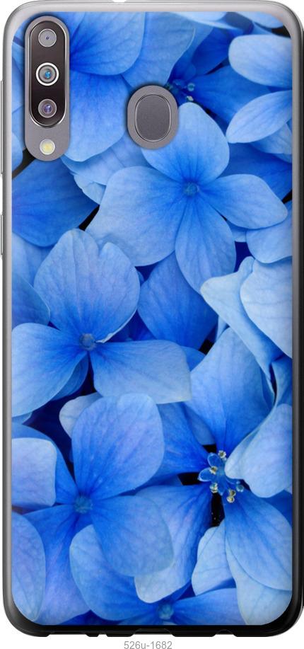 Чехол на Samsung Galaxy M30 Синие цветы