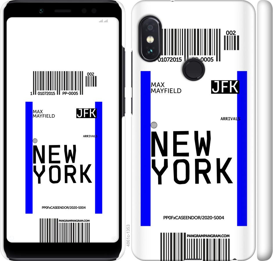 Чехол на Xiaomi Redmi Note 5 Pro New York