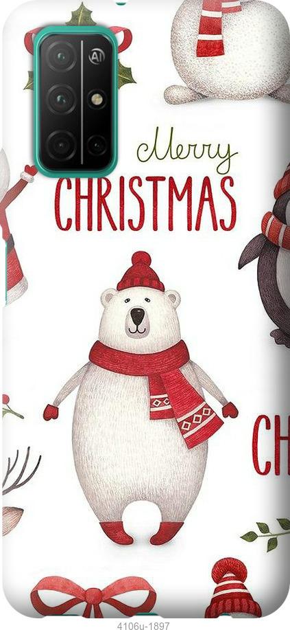 Чехол на Huawei Honor 30S Merry Christmas