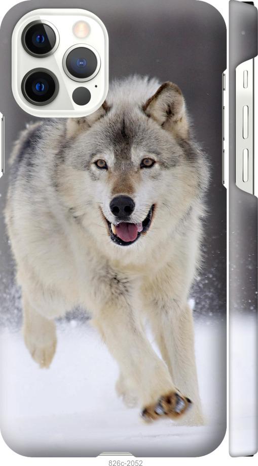 Чехол на iPhone 12 Pro Бегущий волк